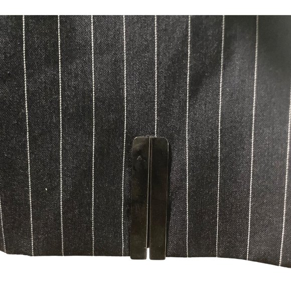 Vintage Gai Mattiolo Charcoal Grey white pinstriped 2-piece dress suit - Picture 9 of 15
